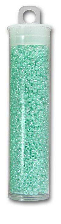 Matsuno 11/0 Seed Beads, Ceylon R/PstAqua, Approximately 19 Grams (Approx. 2574 beads)