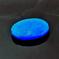 30X40mm(1.6x1.2in) Dyed Candy Jade Oval Focal Bead/Pendant, Blue-Berry each