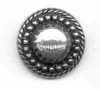 28mm High Fashion Button Dome, antique silver, pack of 6
