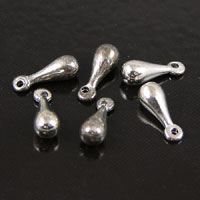 9mm Teardrop Weight for Chain Extenders, Silver metal, pk/6