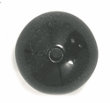 11x9mm Black Acrylic Beads, 12" Strand