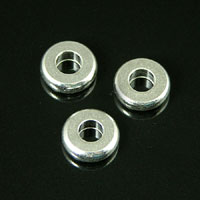 7mm Metal Ring Spacer Bead, 3mm hole, Package of 24