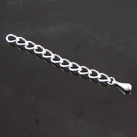 2.25in Necklace Extender w/Ball Weigh  silver, pk/6