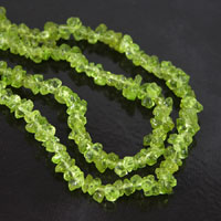 5mm Genuine Peridot Nugget Beads, 36 inch Strand