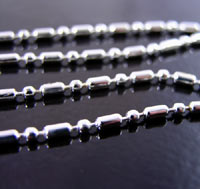 3.2mm Ball Bar Chain, Antiqued Classic Silver, 10ft/roll