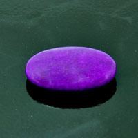 30X40mm(1.6x1.2in) Dyed Candy Jade Oval Focal Bead/Pendant, Purple Grape, ea