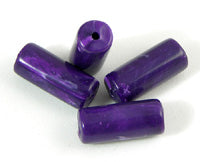 18x8mm Purple Lucite Tube Beads, 12in strand