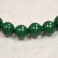8mm Italian Jade-Green LuciteBeads, 12in strand