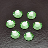 Peridot(green) Flatback, Preciosa Crystal, pk/12