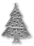 Classic Silver Finish LG XMAS TREE EA