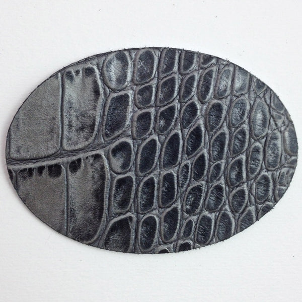 Oval Buckle Insert Grey, PKG2