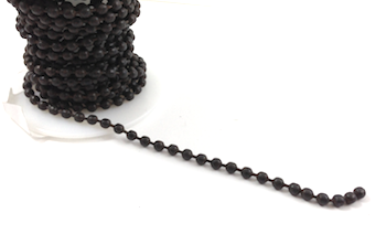 3mm ball chain, rust finish, 10' per roll, each