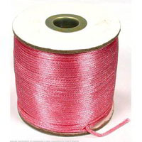 Satin Necklace Cord, Rose Pink, 10 yards