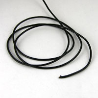 2mm Greek Leather Jewelry Cord, Black