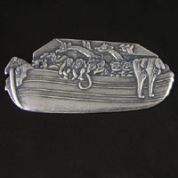 48mm NOAH'S ARK Boat Charms with Animals, pack of 6