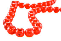 10mm Ruby Lucite Round Beads, 12 inch strand