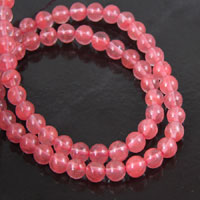 6mm Round Cherry Quartz Beads, 16in strand