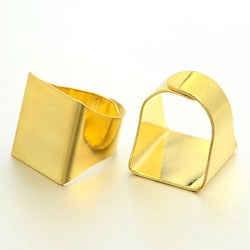 20mm Adjustable Ring Base Platform Shanks, Gold, 6 per pack
