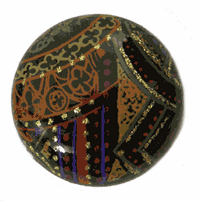 20mm Lucite Byzantine Round Flat Back, pack of 4