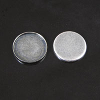 12mm Classic Silver Round Bezel, approx 1.25mm recessed, pack of 6