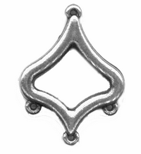41mm Antique Silver Vintage Jewelry Connector, pack of 6