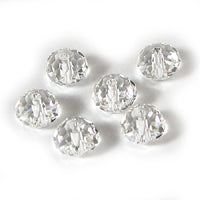 6mm Swarovski Crystal Faceted Rondel Beads, Package of 6