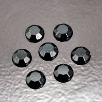 Jet(black) Flatback, Preciosa Crystal, pk/12