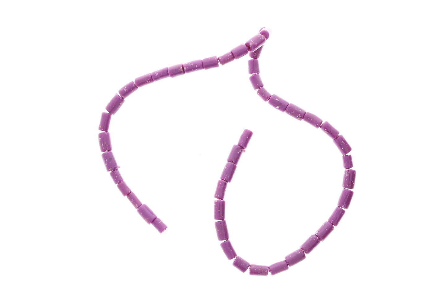 3-4mm Lucite Tubes, Assorted Sizes, Sugilite, 12in Strand