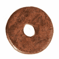 15mm Round Clay Disc Bead, Copper, pack of 12