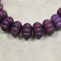 13mm Italian Purple Mellon Lucite Beads, 12 inch Strand