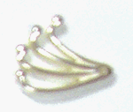 Angel Wing or Earring Base, pack of 6