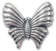 Classic Silver Finish Butterfly EA