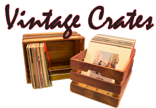 Reclaimed wood crate , storage, stackable , vinyl record size, each