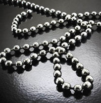 6mm Antiqued Classic Silver Ball Chain, 10foot roll