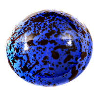 18mm Round Lapis Blue Dome/Cabochon Acrylic(flatback), pk/6