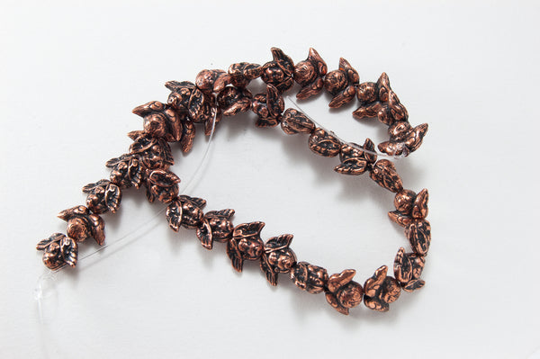 9x14x6mm Cherub Beads Antiqued Silver, 12in strand