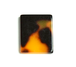 17mm Italian Tortoise Rectangle Earring Finding, Vintage Lucite, pack of 4