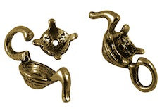 8mm Teapot Bead Cap, 6 sets