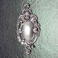 44x24mm Classic Silver Luggage Tag, pk/6