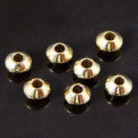 4mm Squash Spacers,antique brass Plated Metal Beads, pk/25
