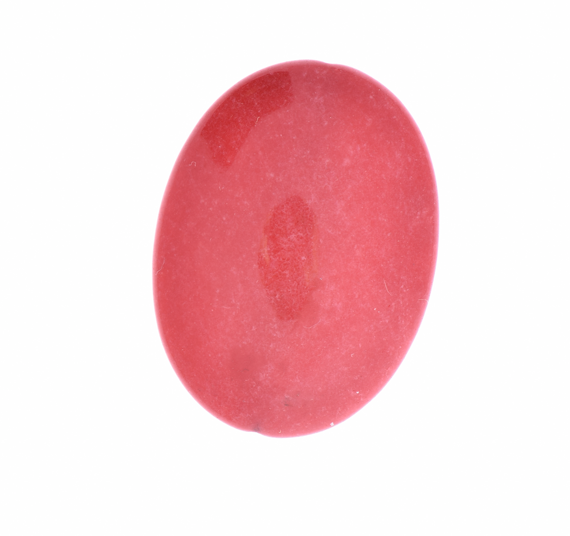 30X40mm(1.6x1.2in) Dyed Candy Jade Oval Focal Bead/Pendant Cinnamon Red, each