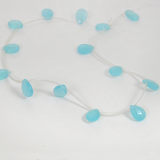 14 x 10mm Teardrop faceted bead, 15" strand