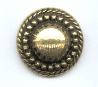 28mm Antique Gold Finish FACETED DOME EA