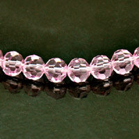 8mm Round Faceted Fire-n-Ice Crystal Beads, strand