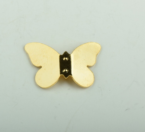 Bright Gold Finish Butterfly Stamping, pk/6