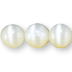 6mm White Cats Eye Beads, pack of 12