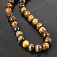 8mm Round Tiger Eye Beads, 16in strand