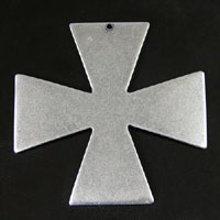 47x47mm Cross Pendant, Vintage Classic Silver, -pk/2