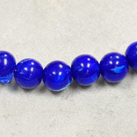 8mm Italian Lapis blue Lucite Beads, 12 inch strand