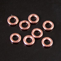 5mm Round Jump Rings(Closed), Bright Copper, pk/24